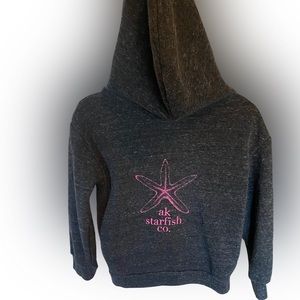 AK Starfish kids hoodie. Grey.